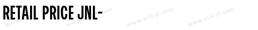 Retail Price JNL字体转换